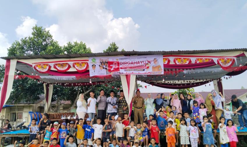 Bhabinkamtibmas Polsek Lebong Atas Hadiri Rangkaian Kegiatan Meriahkan HUT RI Ke-78 di Kelurahan Tanjung Agung