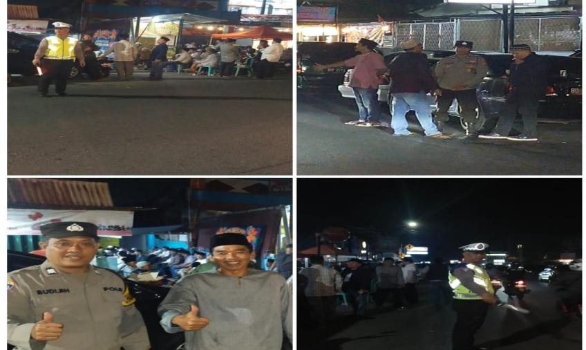 Patroli Dialogis di Rumah Duka Warga Binaannya, Polsek Gading Cempaka Gelar Pengaturan Lalin