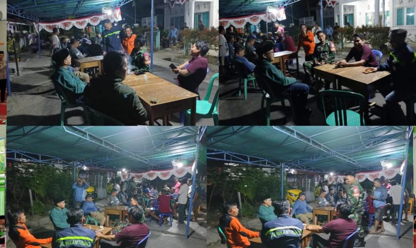 Monitoring Kegiatan Perlombaan Warga Binaan dalam memeriahkan HUT RI Ke 78, Bhabinkamtibmas Sampaikan Imbauan  