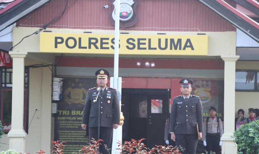 Polres Seluma Gelar Upacara Peringatan HUT Kemerdekaan RI Ke- 78