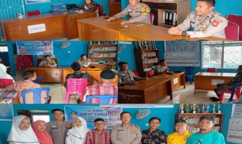 Polsek Ratu Agung, Gelar Jumat Curhat di Kelurahan Tanah Patah 