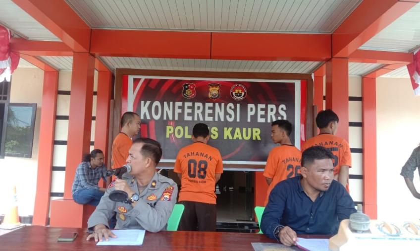 Ops Musang, Sat Reskrim Polres Kaur Bekuk Tujuh Pelaku Kejahatan 