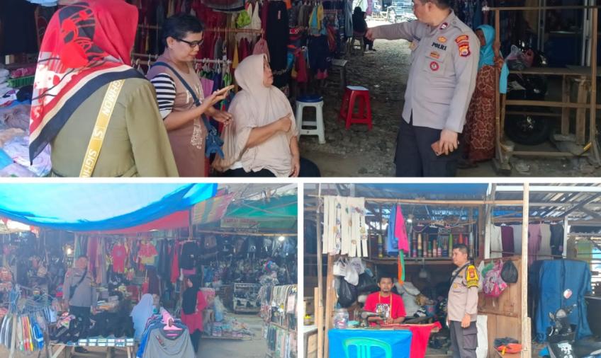 Tingkatkan Keamanan di Wilayah Pasar, Polsek Ratu Samban Gelar Patroli dan Pengaturan Lalin