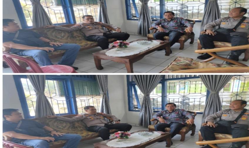 Sambang Silahturahmi Bersama Lurah, Polsek Ratu Agung Sampaikan Imbauan Kamtibmas 