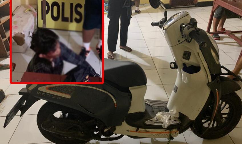 Pencuri Honda Scoopy Milik Warga Pino Berhasil Ditangkap 