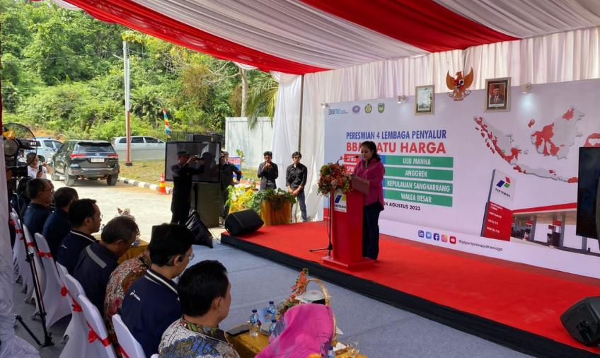 Wakapolres BS, Hadiri Peresmian 4 Lembaga Penyalur BBM Satu Harga