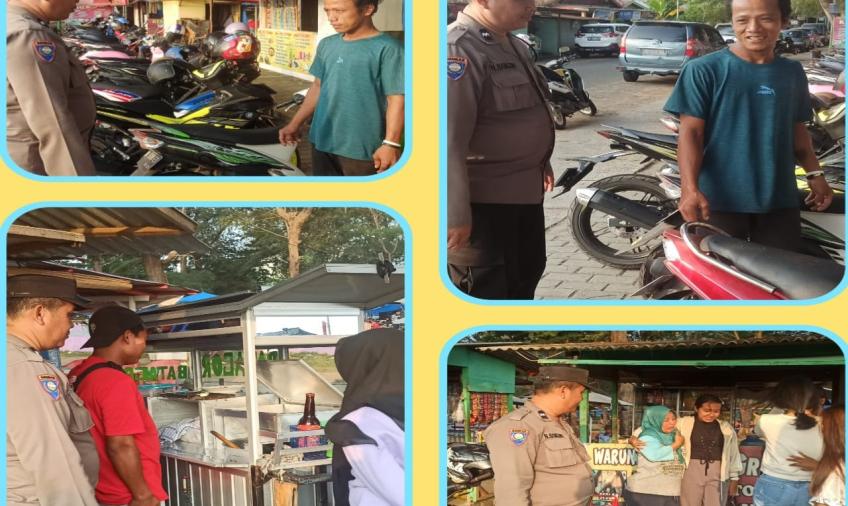 Patroli Sore Hari, Polsek Teluk Segara Sasar Taman Pantai Berkas 