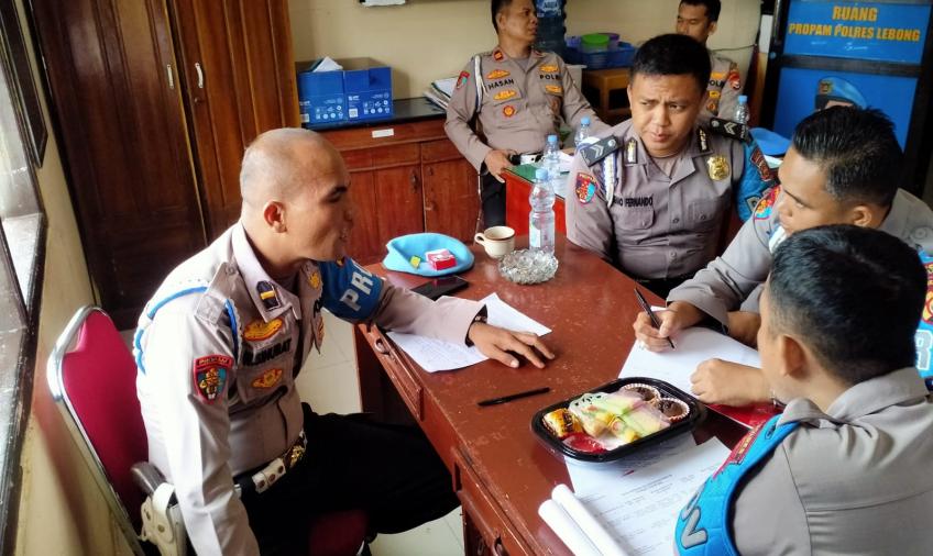 Bid Propam Polda Bengkulu Supervisi di Polres Lebong