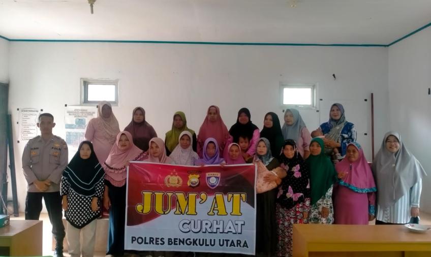 Cegah Kenakalan Remaja Polres BU Jumat Curhat Bersama Ibu PKK