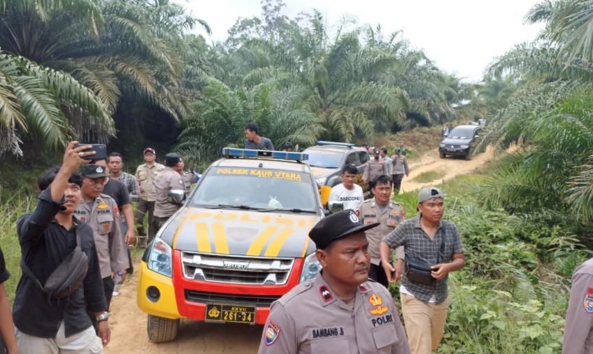 Polres Kaur Berikan Pengamanan Aksi Unjuk Rasa PMPL 