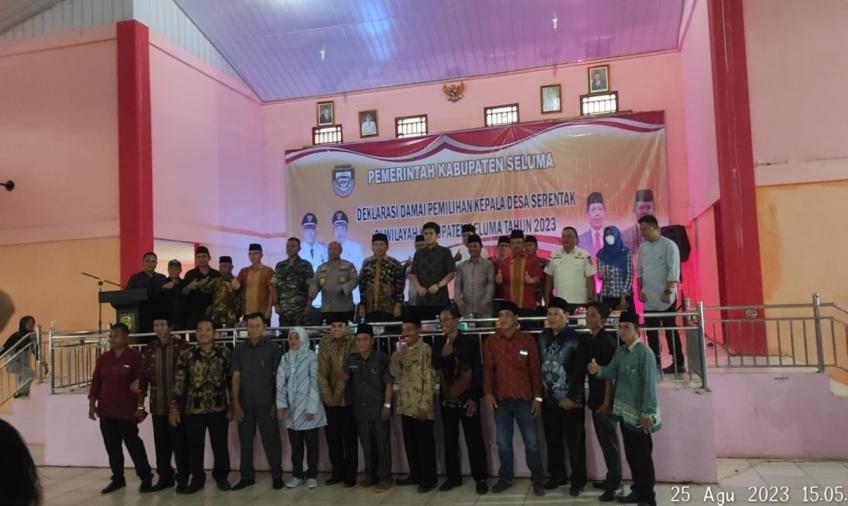 Polres Selum Hadiri Deklarasi Damai Jelang Pilkades Serentak