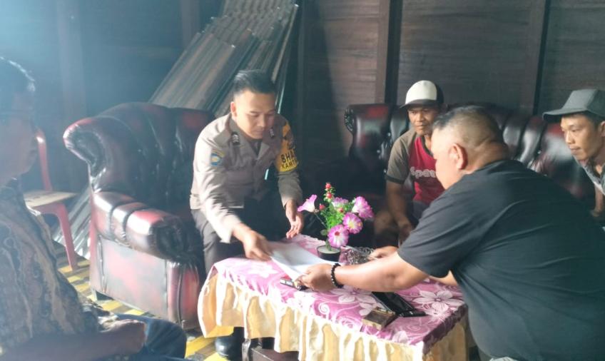 Bhabinkamtibmas Polsek Lebong Tengah Laksanakan Problem Solving Permasalahan Warga Binaannya