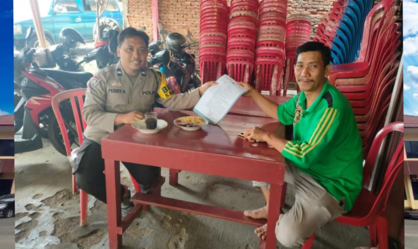 Inovasi Bhabinkamtibmas, Polsek Muara Bangkahulu Berikan Pelayanan Delivery SIK kepada Warga 