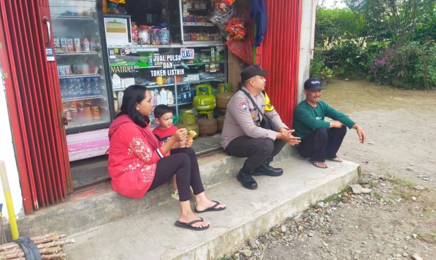 Patroli Dialogis, Bhabinkamtibmas Polres Kepahiang Imbau Warga Peduli Kamtibmas