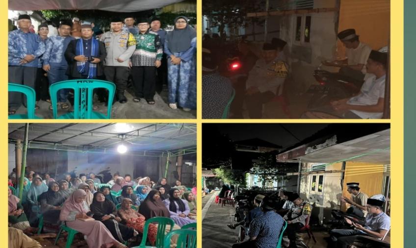 Bhabinkamtibmas Polsek Teluk Segara Hadiri Malam Takziah dan Sampaikan Imbaun Kamtibmas