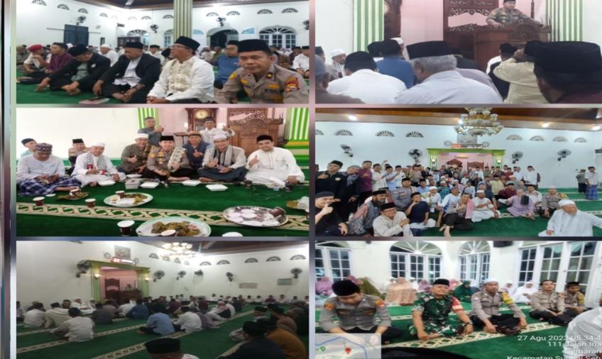 Polresta Bengkulu Subuh Keliling Bersama Ketua Dewan Dakwah Pusat di Masjid Baiturrahim