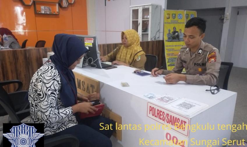Sat Lantas Polres Benteng Bersama Instansi Terkait Gelar Pelayanan Regident Ranmor 