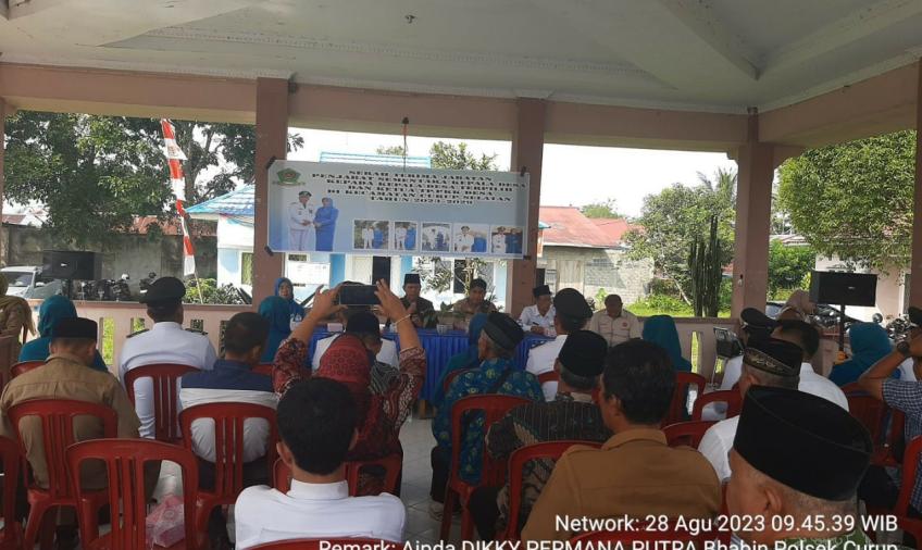 Hadiri Sertijab Kades, Kapolsek Curup Pesan Tingkatkan Sinergi Pilar Desa