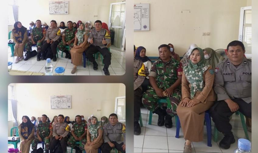 Personel Polsek Muara Bangkahulu Sambang Kamtibmas, Hadiri Kegiatan Program Lintas Sektor 