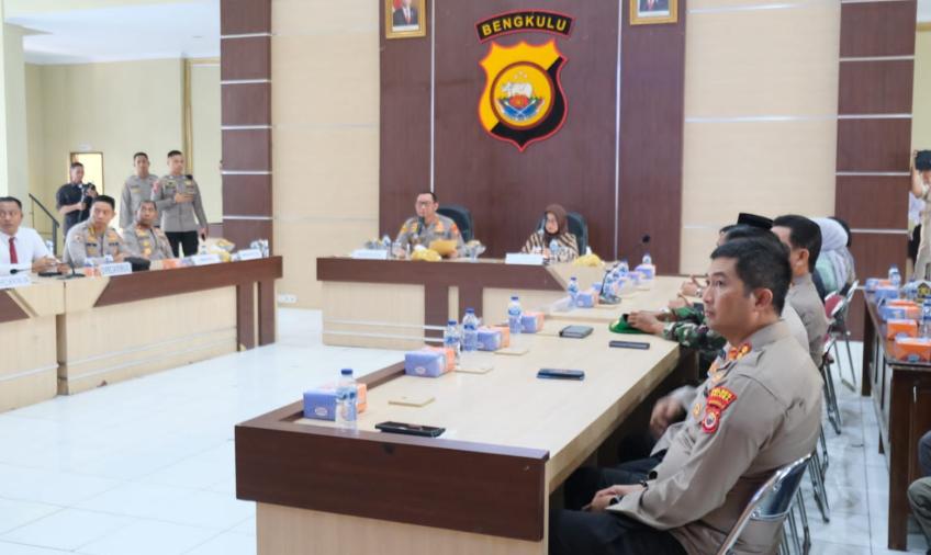 Kapolres Seluma Ikuti Giat Sosialisasi MOU Dewan Pers dengan Polri di Polda Bengkulu
