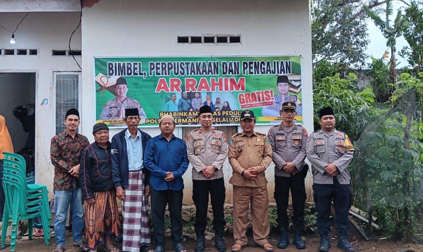 Berikan Ilmu Bermanfaat untuk Anak-Anak, Polsek Bermani Ulu Buka Bimbel Perpustakaan dan Pengajian Gratis 