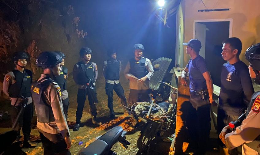 Rutin Jaga Keamanan Wilayah, Sat Samapta Polres Kaur Patroli Keliling
