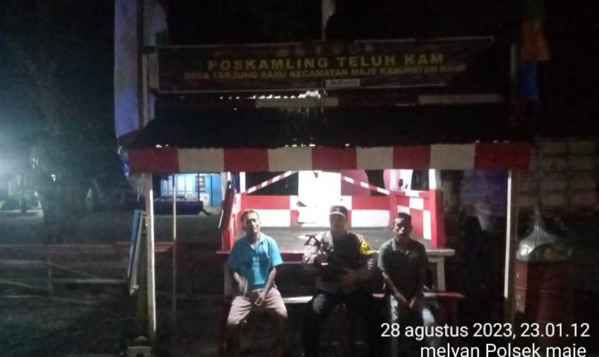 Patroli Dialogis, Polsek Maje Sampaikan Pesan Waspada Terjadinya Kejahatan dan Tindak Pidana 