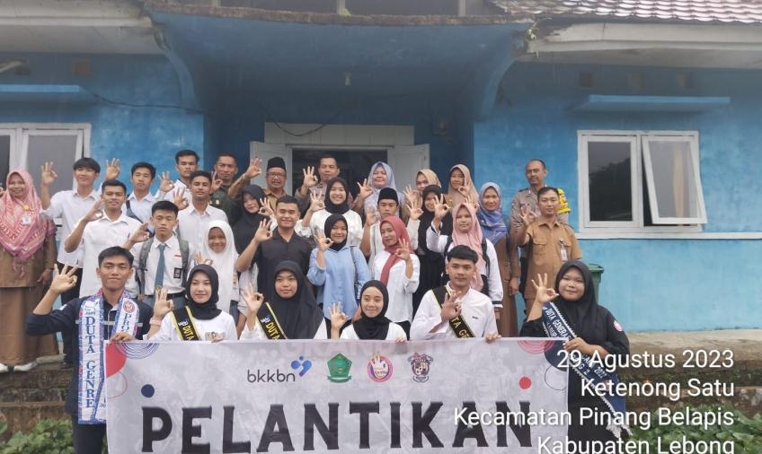 Wakapolsek dan Bhabinkamtibmas Polsek Lebong Utara Hadiri Minilokakarya dan Pengukuhan Duta Genre  