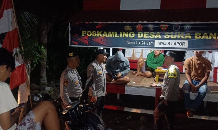 Patroli dan Sambang, Polsek Kaur Selatan Ingatkan Warga Untuk Lakukan Ronda Pada Jam Rawan Kamtibmas