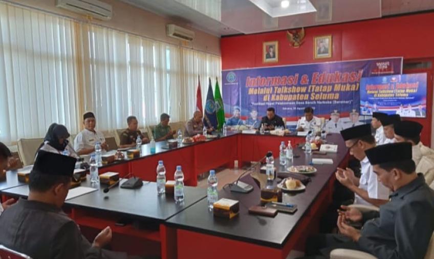 Waka Polres Seluma Menghadiri Pertemuan Tentang Informasi dan Edukasi Melalui Talkshow