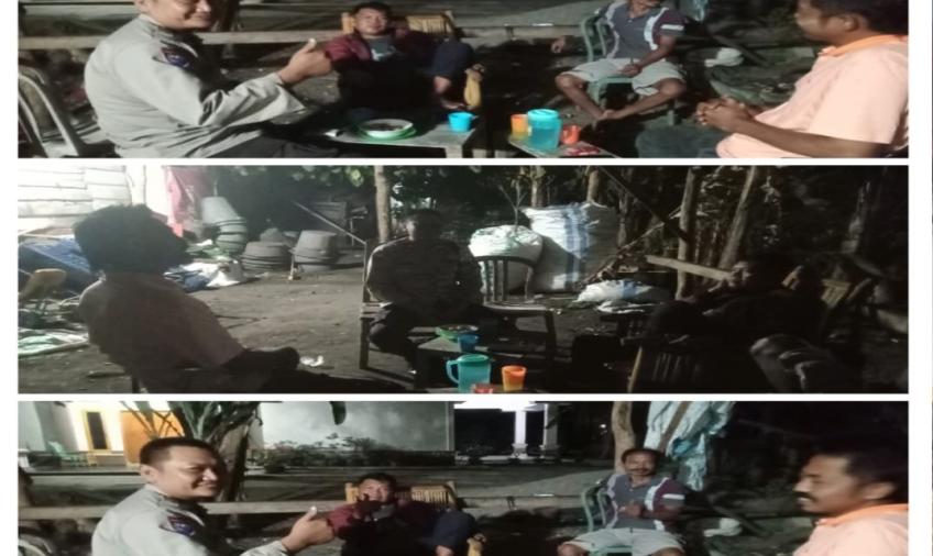 Patroli DDS, Bhabinkatibmas Sukarami Sampaikan Imbaun Kamtibmas