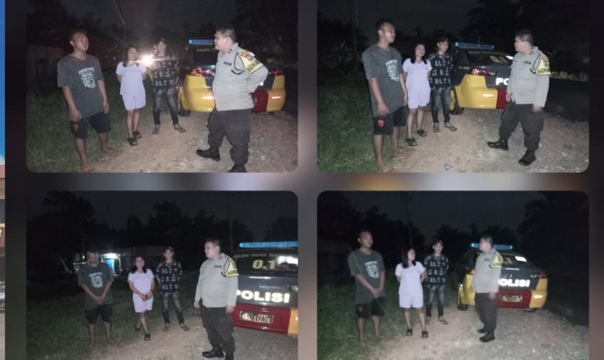 Tingkatkan Pengawasan Kamtibmas, Polsek Muara Bangkahulu Patroli di Seputaran Wilkum