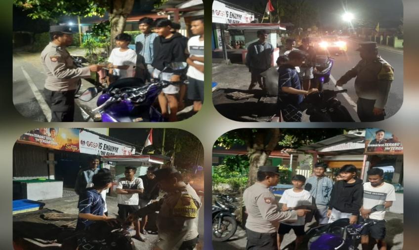 Patroli Dialogis Polsek Teluk Segara Sampaikan Imbauan Dengan Humanis