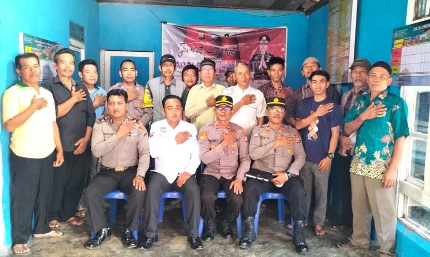 Polres Lebong Gelar Jumat Curhat di Desa Embong I