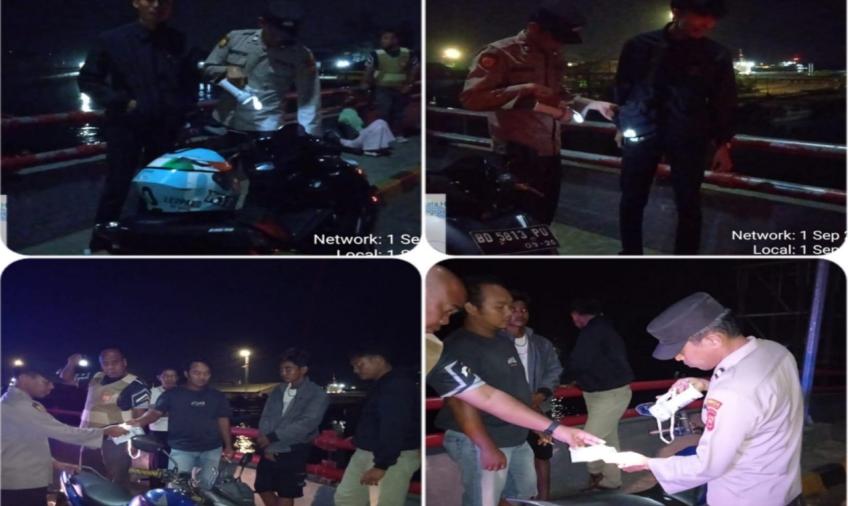 Tingkatkan Pengamanan di Tempat Rawan Kamtibmas, Polsek KSKP Pulau Baai Patroli KRYD 