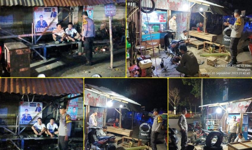 Patroli Dialogis, Bhabinkamtibmas Sambangi Warga Sampaikan Imbauan Kamtibmas