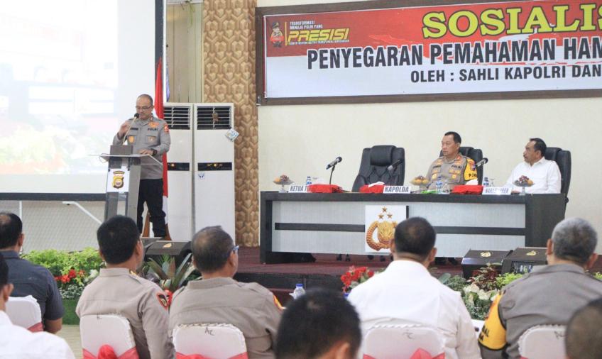 Sahli Kapolri Gelar Sosialisasi Tentang HAM di Polda Bengkulu