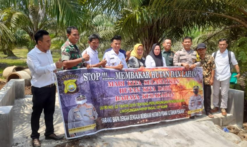Antisipasi Kebakaran Hutan dan Lahan, Polsek Lais Sosialisasikan Stop Karhutla di Datar Lebar
