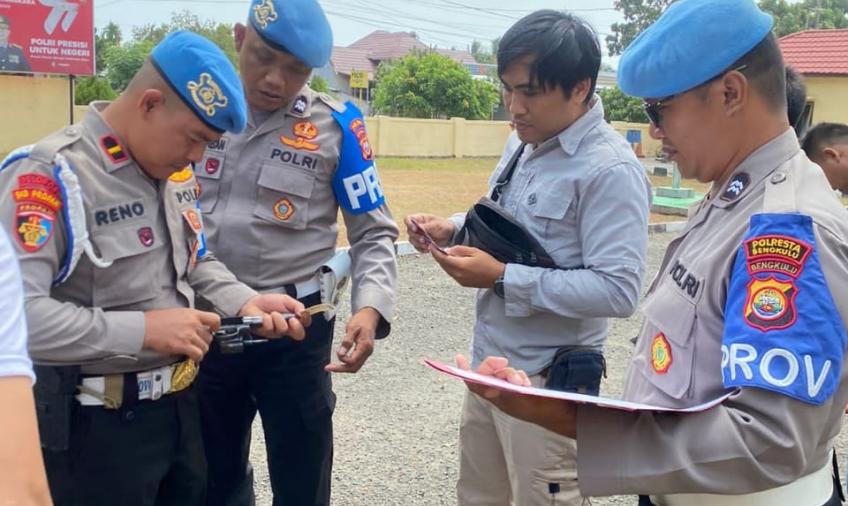 Bid Propam Polda Gelar Apel dan Gaktiblin di Mako Polsek Selebar 