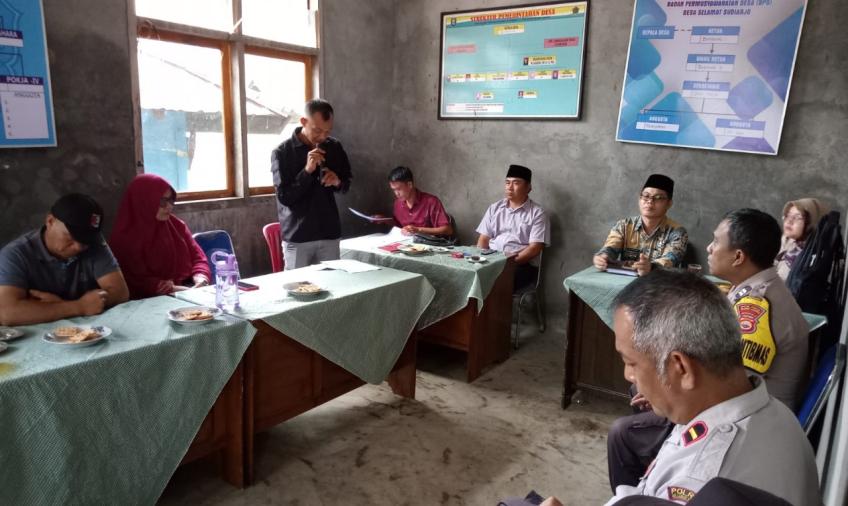 Perkuat Sinergitas, Polsek Bermani Ulu Hadiri Rapat Rembuk Stunting
