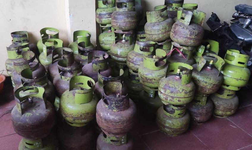 Tangkap Warga Curup, Polda Bengkulu Amankan 37 Tabung Gas LPG 3 Kg