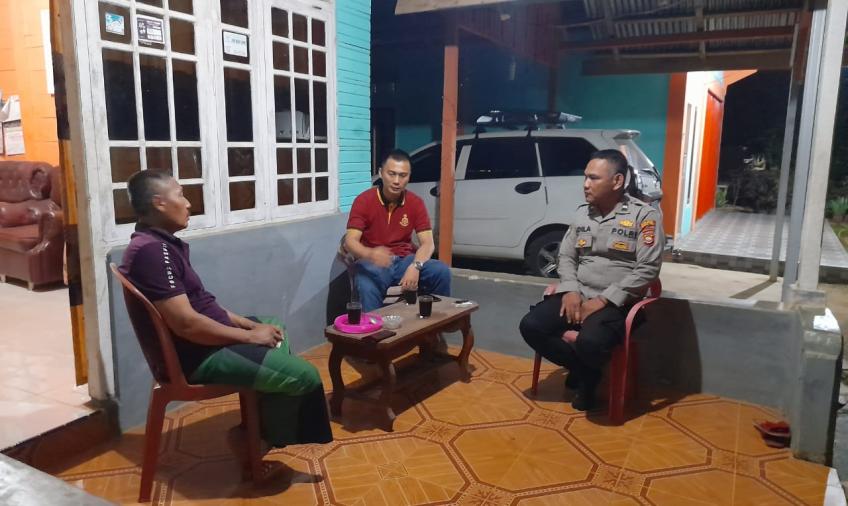 Sambangi Tokoh Masyarakat, Kapolsek Giri Mulya Ajak Warga Jaga Kamtibmas Kondusif Jelang Pemilu 