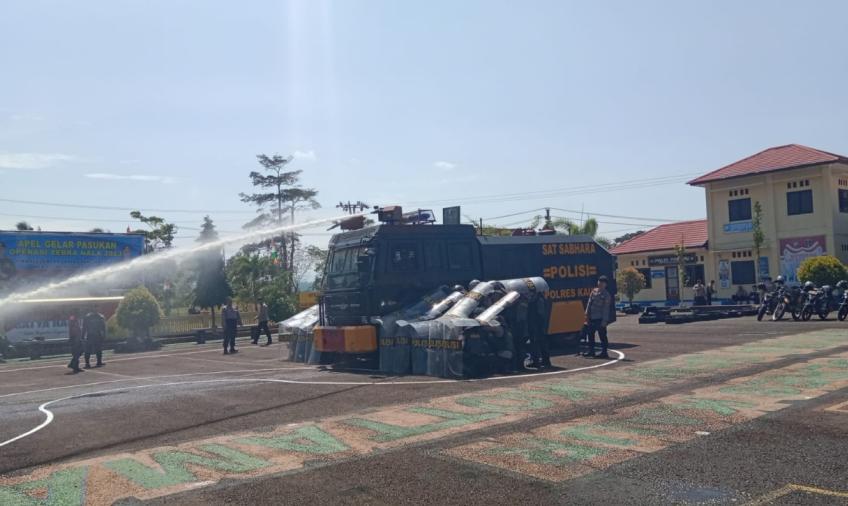 Persiapan Pemilu 2024, Polres Kaur Latihan Pengendalian Masa 