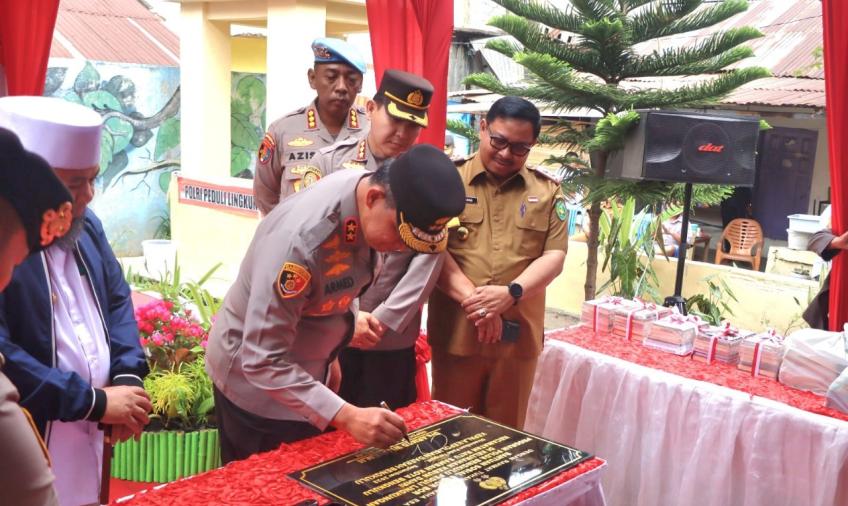 Polri Peduli Lingkungan, Polda Bengkulu Berikan Bantuan 20 Titik Sumur Bor dan Pompa Air Ke Masyarakat