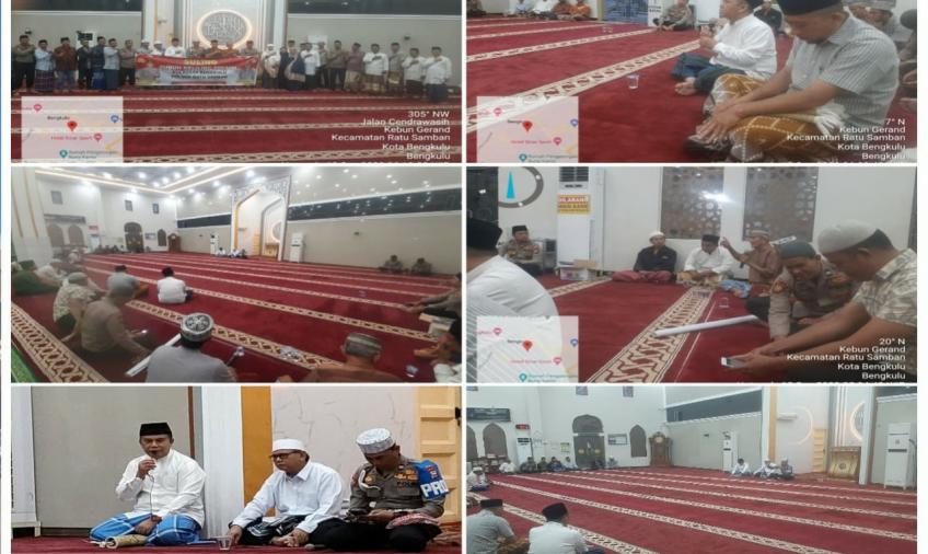 Subuh Keliling Polresta Bengkulu Digelar di Masjid Muhajirin