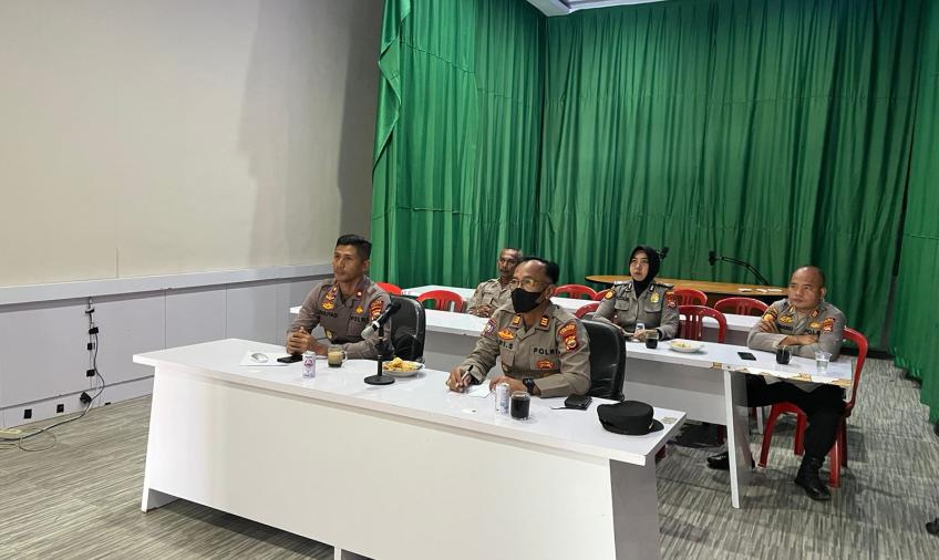 Polres Lebong Ikuti Vidcon Rakernis Baharkam Polri