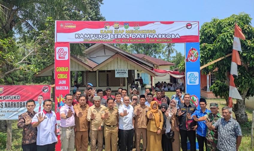 Polda Bengkulu Laksanakan Penilaian Kampung Bebas Narkoba di Desa Ujung Padang Mukomuko
