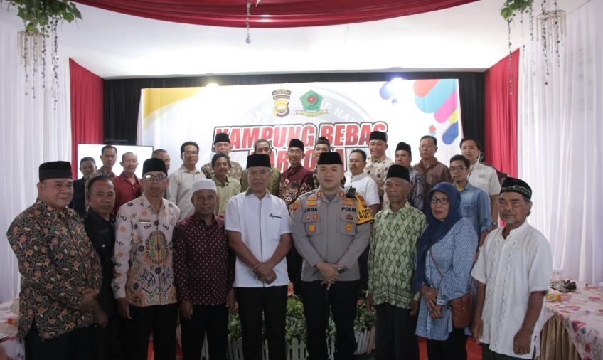 Polres Rejang Lebong Launching Kampung Bebas Narkoba