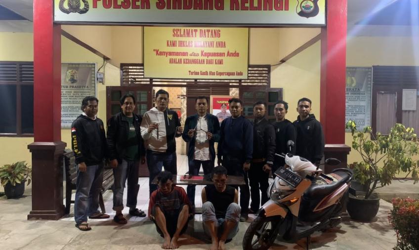 Diamankan Polsek Sindang Kelingi Terkait Sajam, Dua Orang Pria Mengaku Terlibat Pencurian 8 TKP