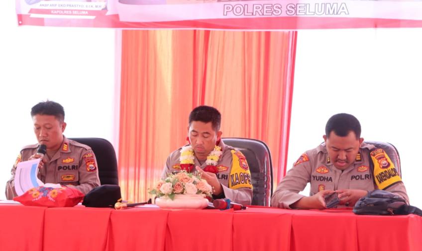 Kapolres Seluma Kunjungan Kerja ke Polsek Seluma
